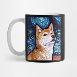 Shiba Inu Night 2 (Portrait) Mug